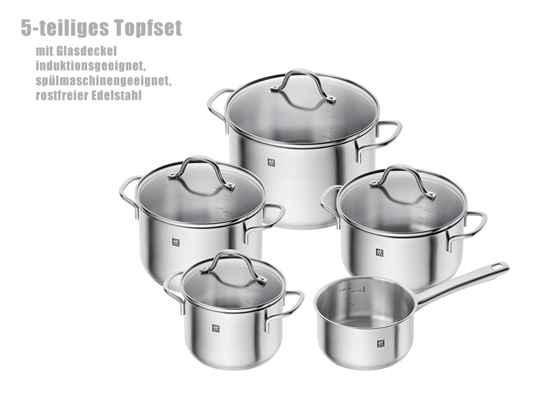 5-teiliges Topfset- Zwilling 71030-000-0 Flow